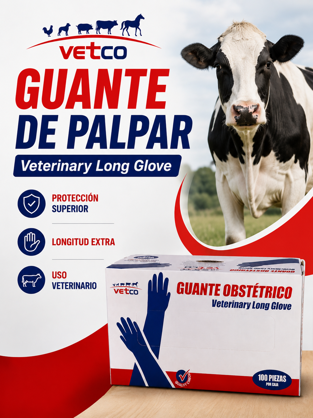 Guante para palpar